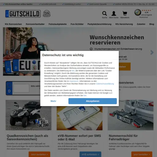 Eduard Reinhardt, gutschild-kennzeichen.de