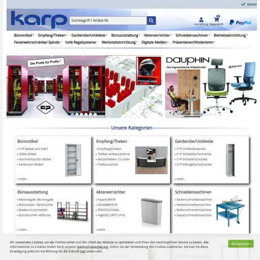 Hinrich Karp GmbH Büro- und Betriebsausstattung