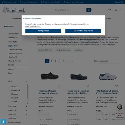 Jörn-Wilhelm Vormbrock, Schuhhaus W. Vormbrock