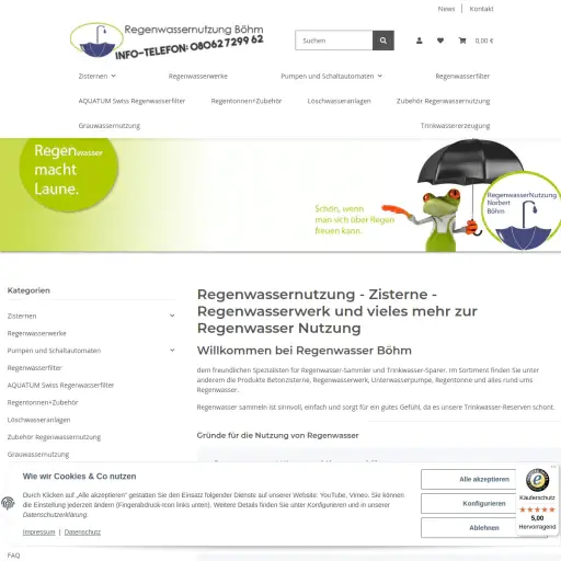 Norbert Böhm Regenwassernutzung