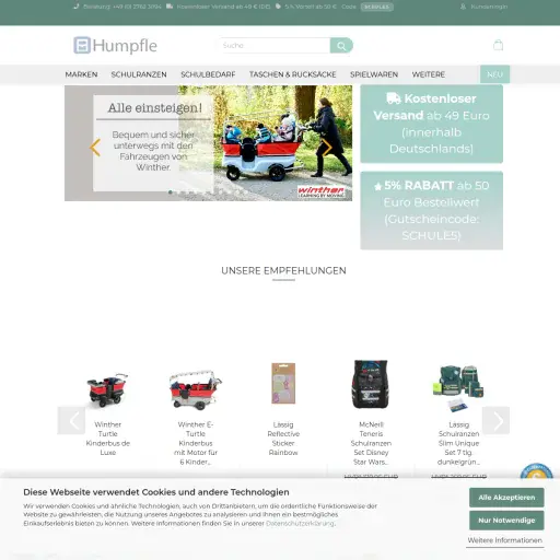 Schulranzen und Spielwaren Fachhandel Humpfle e.K.